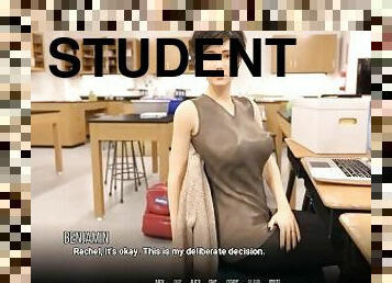 student, amatör, college, 3d, erotisk