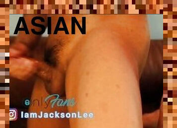 asiatisk, moden, udløsning, kæmpestor-pik, milf, bøsse, spiller, sluge, sperm, solo