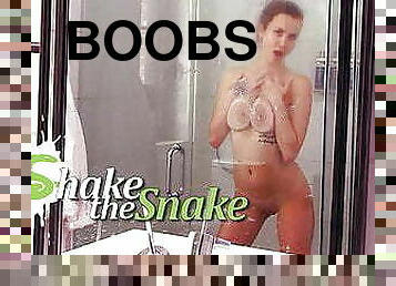 Shake The Snake - Red Head Babe Have Shower Masturbation