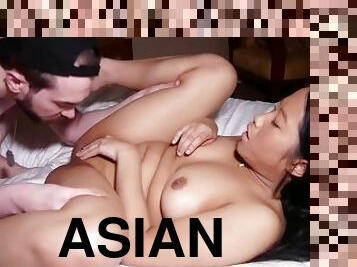 asiatisk, röv, doggy-style, avsugning, cumshot, blandade-raser, tonåring, hardcore, porrstjärna, ansiktssprut