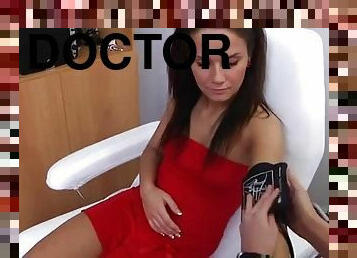 ofis, amcık-pussy, doktor, genç, parmaklama, sapıkça, jinekolog-muayenesi