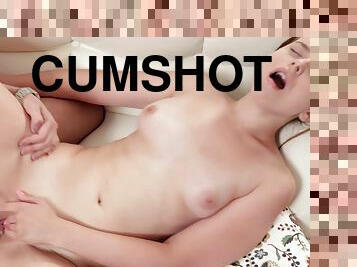 cumshot, tonåring, hardcore