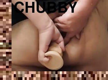 homosexuell, chubby, dildo, allein, wirklichkeit