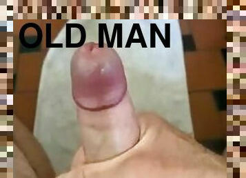 Old mans first cum shot