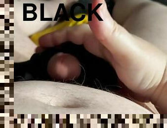 Jerking Off, Using My Step-Cousin’s Worn Black Thong