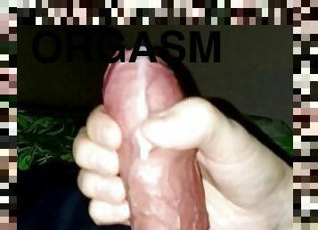 masturbación, orgasmo, amateur, chorro-de-corrida, polla-enorme, paja, corrida, esperma, a-solas, polla