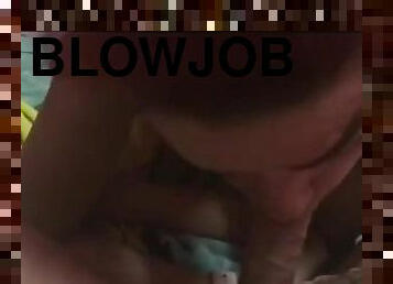 Messy redhead blowjob and swallow