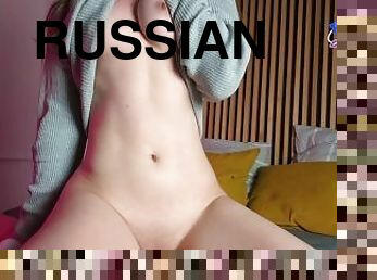 The Russian beauty really experienced an orgasm, and then easily took two dicks inside????