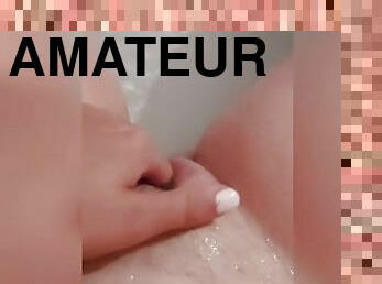 masturbation, amatör, fingerknull, pov, ensam, vått