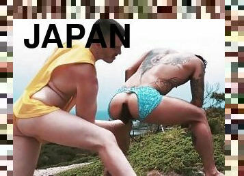 asiatisk, fisting, pissande, gigantisk-kuk, hardcore, gay, japansk, fetisch, tatuering, kuk