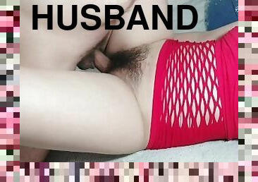 hårig, orgasm, fitta-pussy, fru, amatör, milf, hemmagjord, par, man, knullande