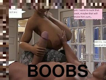 3d comic, huge boobs huge cock, Stepmoms breakfast