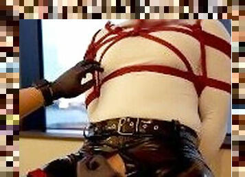 asiático, polla-enorme, gay, paja, sadomasoquismo, fetichista, látex, bondage, musculada, leche