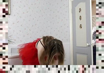 Dutch teen in tutu jizzed