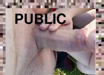 capra, in-afara, public, amatori, muie, cuplu, pov, sperma