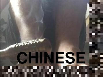 jouet, gay, massage, pieds, fétiche, solo, chinoise, dure