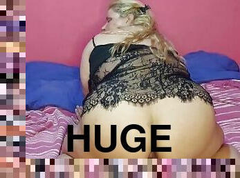 BLONDE HOT CHUBBY PETITE TITS SHOWS HER ASS AND HUGE PUSSY BBW