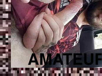 fisting, masturbation, amatör, gay, avrunkning, bil, webbkamera