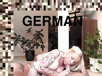 groß-titten, anal-sex, immens-glied, erotisch-mutti, deutsch, tief-in-die-kehle, gesichtspunkt, blondine, tattoo