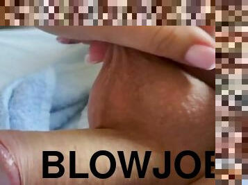 amatör, avsugning, milf, hemmagjord, par, pov, bollar, kuk, sugande