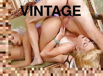 pornostar, vintage, classici, retro, trio