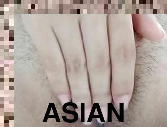 asiatisk, hårig, masturbation, orgasm, fitta-pussy, amatör, tonåring, avrunkning, par, ensam