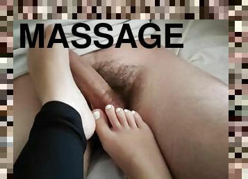 Playboy men pay me to make cum with my feet footjob in tights panties massage amateur asmr