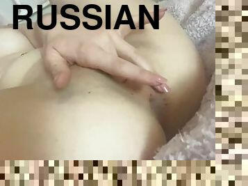 masturbation, fitta-pussy, rysk, brudar, tonåring, fingerknull, brittisk, naturlig, petit, ensam