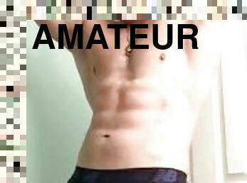 amateur, énorme-bite, solo, musclé, bite, taquinerie