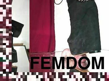 amador, tiro-ao-alvo, hardcore, italiana, fetiche, amante, trabalho-de-pé, botas, domínio-feminino