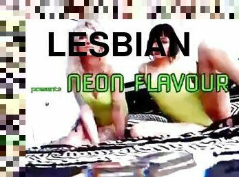 lesbiana, pareja, lencería, fetichista, fumando