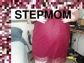 Stepmom strip teasing  for me. Watch full video on onlyfans ????????.