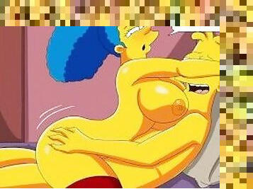 Marge Se Folla a Su Hijastro Mientras Su Esposo No Está - The Simpsons Hentai