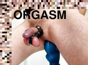 gigantisk, orgasm, amatör, anal, cumshot, leksak, samling, sprut, dildo, mjölk