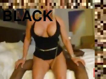 Girl takes two big black cocks
