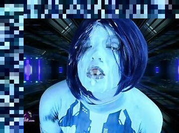 Halo Cortana Teasing, Sucking, Fucking, and Facial Clip Compilation