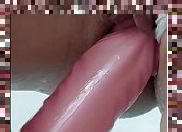 gros-nichons, masturbation, public, chatte-pussy, jouet, latina, piscine, seins