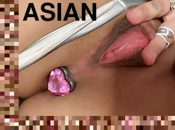 asiatisk, storatuttar, fitta-pussy, anal, tonåring, fingerknull, tuttar, rumpa-butt, fetisch, ensam