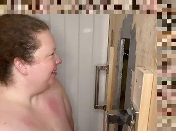 Bbw slut wife gloeyholesub sucks new friend at glory hole deepthroat bbw ssbbw