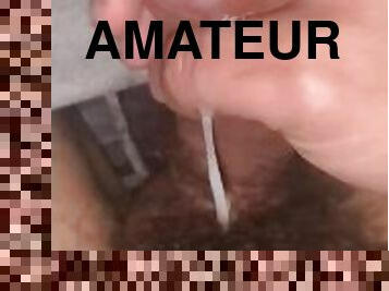 amateur, ejaculation-sur-le-corps, branlette, solo