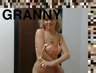 poilue, chatte-pussy, granny, bas, lingerie, webcam