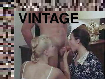 pornostar, vintage, classici, retro, trio