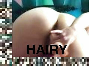 *NO AUDIO* TRAILER Hot Hairy Couple Facetime Fuck and Mutual Masturbation -feat. Kactus Kutie