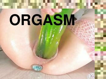 orgasm, fitta-pussy, smal, kvinnligt-sprut, pov, tofsar, söt, dildo, petit, vått