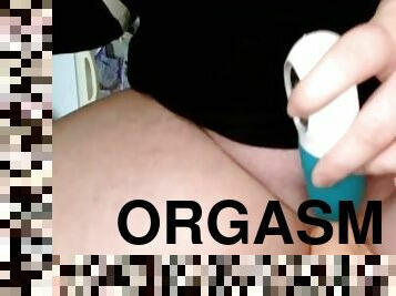 masturbation, orgasme, chevauchement, gode, solo, rasé