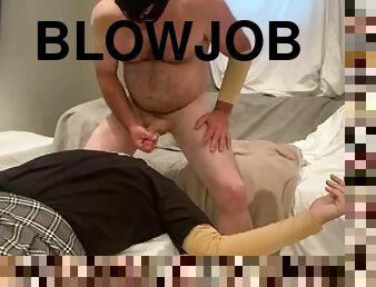 Faggot's throat pussy roughly plowed by str8 alpha