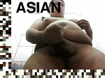 asiatisk, bad, fet, masturbation, utomhus, publik, amatör, gigantisk-kuk, gay, bbw