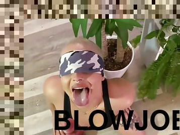 Face Fuck Hot Blindfolded Pig Slut X Throating Blowjob Pov Swallow Cum