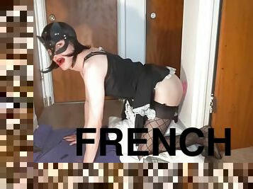 Suggest Model - Lustful French Maid Crossdresser Miss Steek Pleases Ass With Huge Dildo