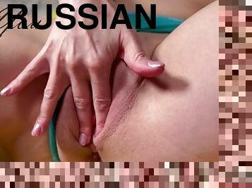 onani, fisse-pussy, russisk, amatør, moden, milf, mor, spiller, fingering, ægtemand